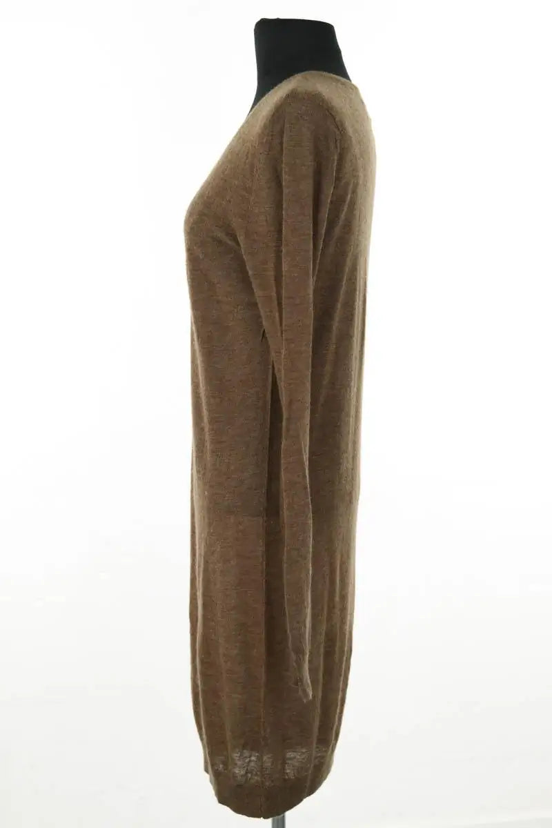 Robe American Vintage Marron en Cachemire