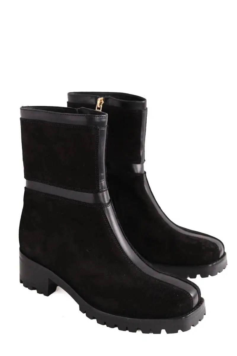 Bottes Free Lance Noir en Cuir