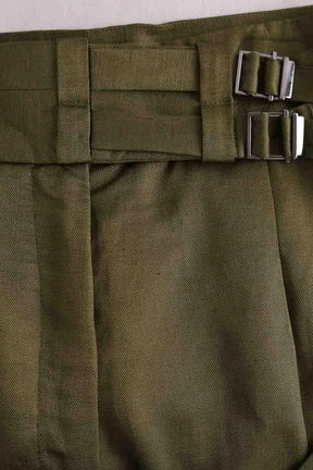 Pantalon large Sandro Kaki en Viscose