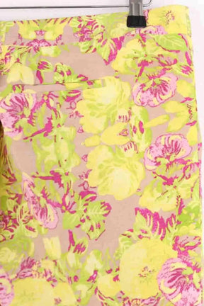 Pantalon droit Maje Jaune en Coton