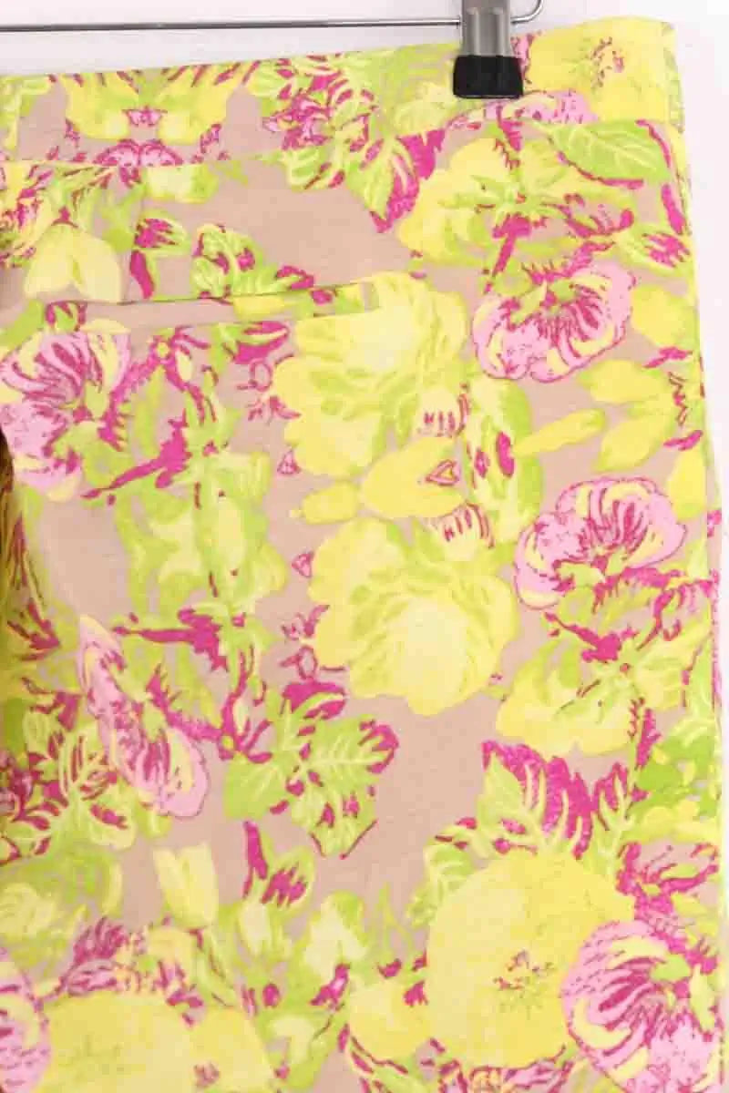 Pantalon droit Maje Jaune en Coton