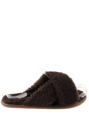 Mules Yves Salomon  Marron