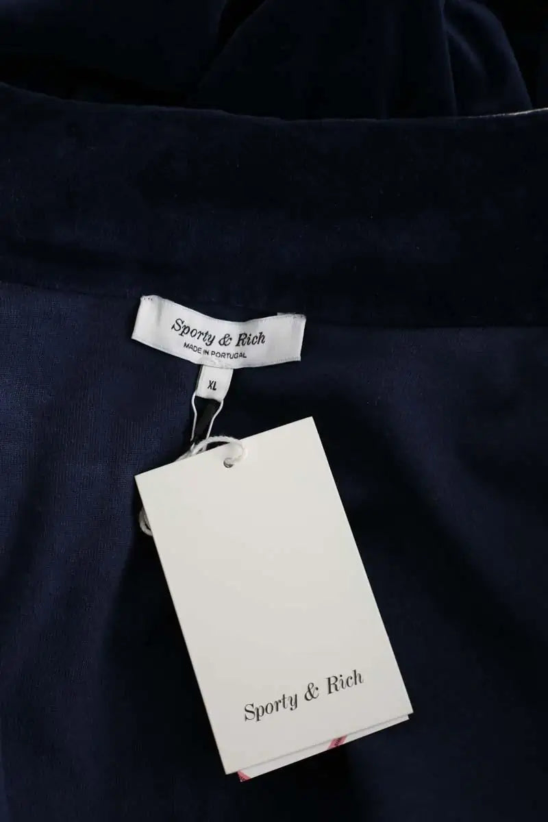 Veste Sporty & Rich Edna Bleu en Coton