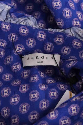 Robe Sandro Bleu en Synthétique