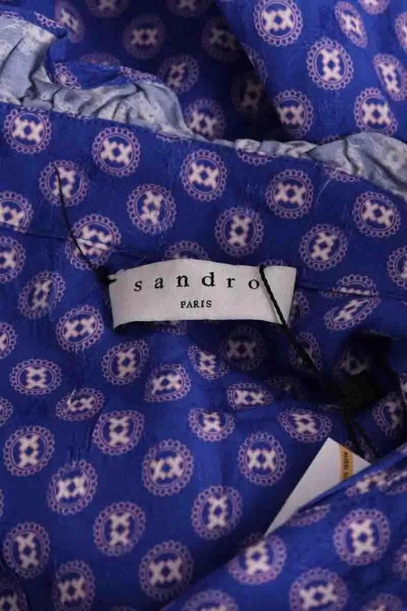 Robe Sandro Bleu en Synthétique