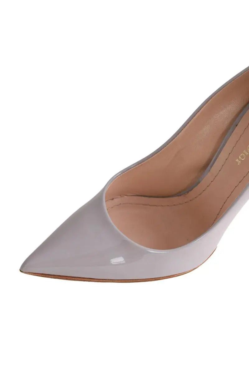 Talons Dior Gris en Cuir verni