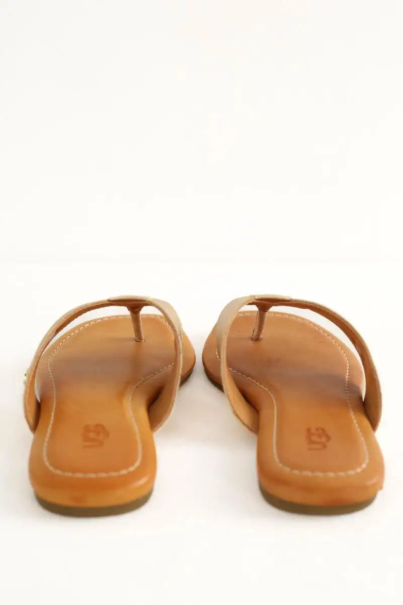 Tongs Ugg  Marron
