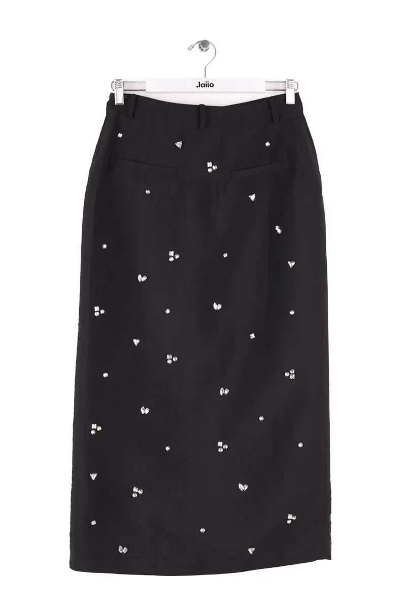 Jupe Sandro Noir en Soie