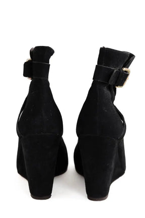 Boots Tila March Noir en Daim