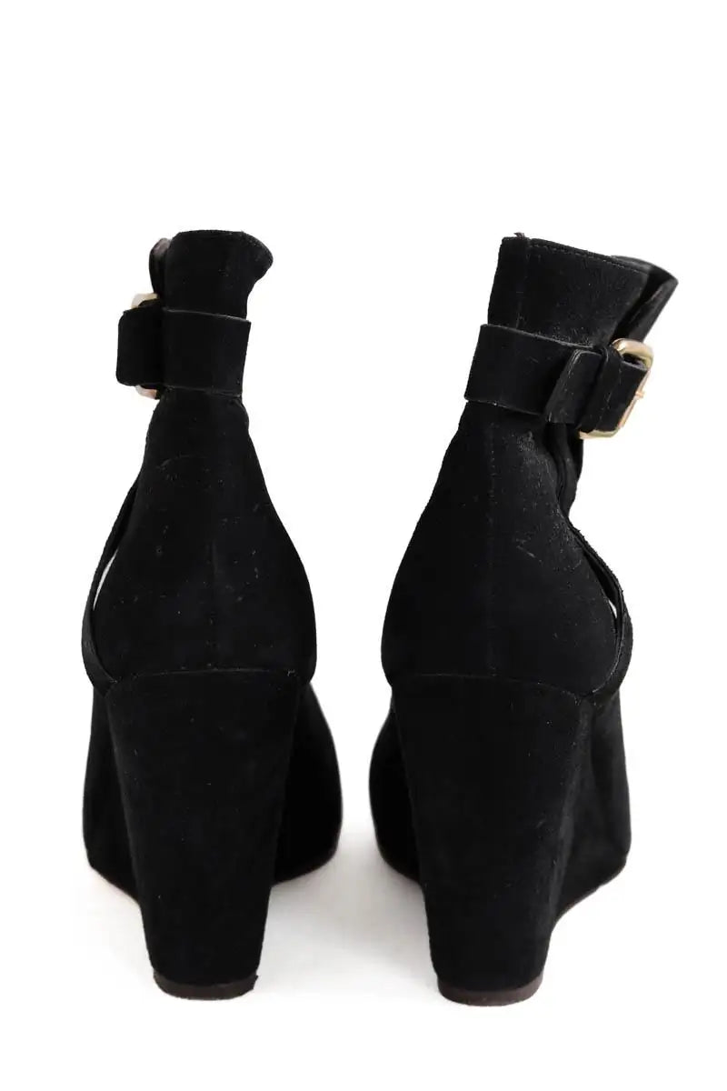 Boots Tila March Noir en Daim