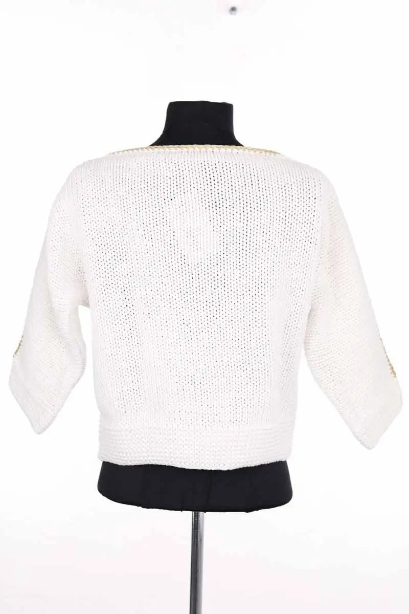 Pull Sonia Rykiel Blanc en Coton