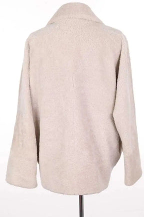 Manteau Hotel Particulier Beige en Cuir