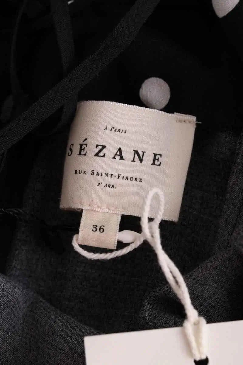 Robe Sézane Noir en Viscose