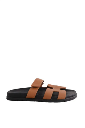 Mules Hermès Chypre Camel en Cuir, taille 41 - Seconde Main
