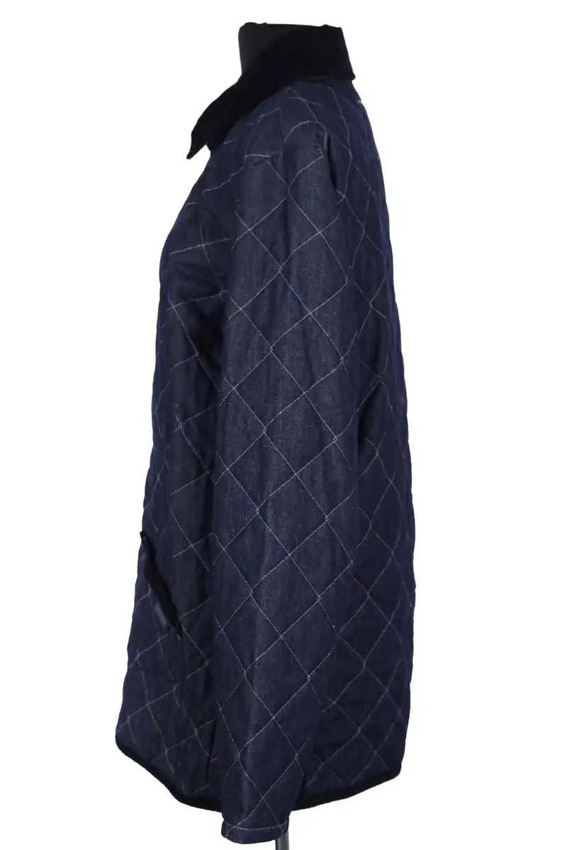 Manteau LAVENHAM Bleu en Coton