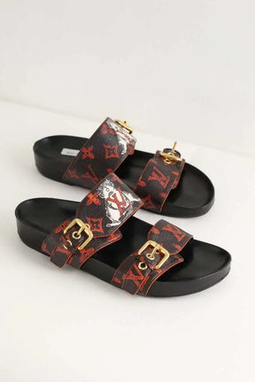 Sandales Louis Vuitton Noir en Cuir