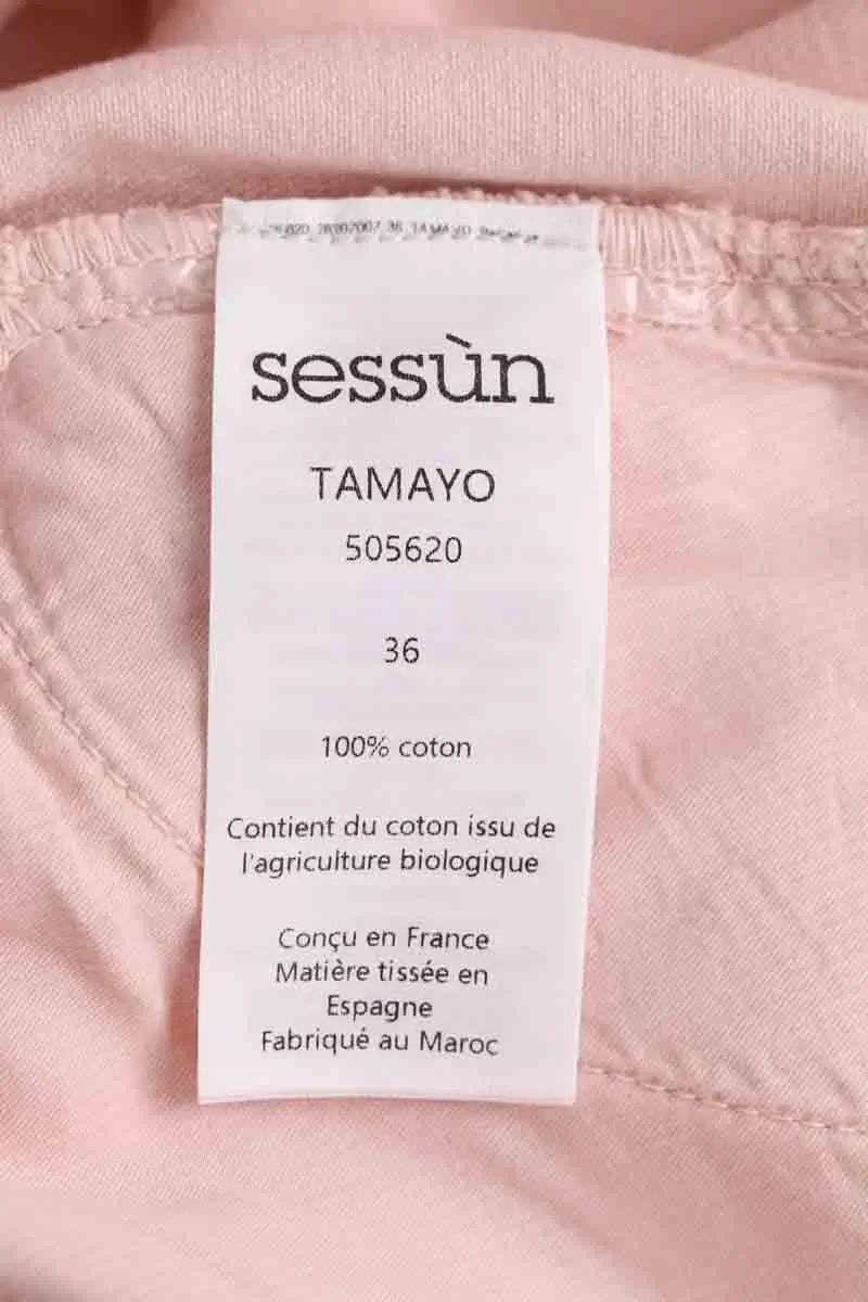 Pantalon Sessun Rose en Coton