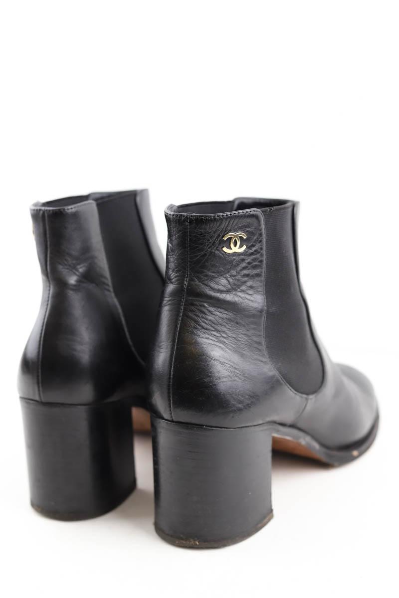 Boots Chanel  Noir