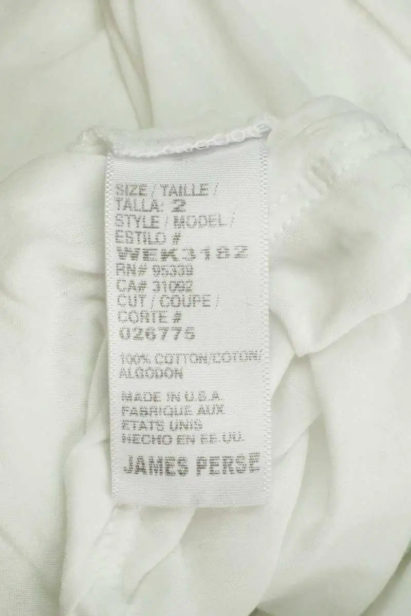 T-shirt James Perse Blanc en Coton