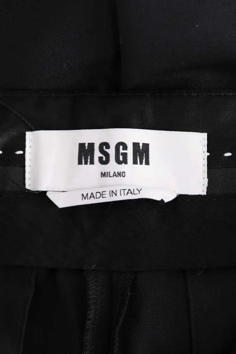 Bermuda MSGM Noir en Laine