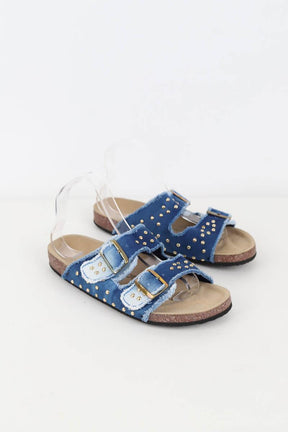 Mules Claris Virot  Bleu