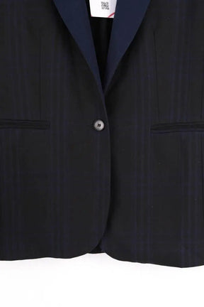 Blazer Maje Bleu en Synthétique