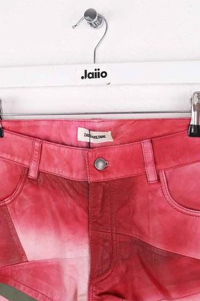 Mini short Zadig & Voltaire Rose en Cuir