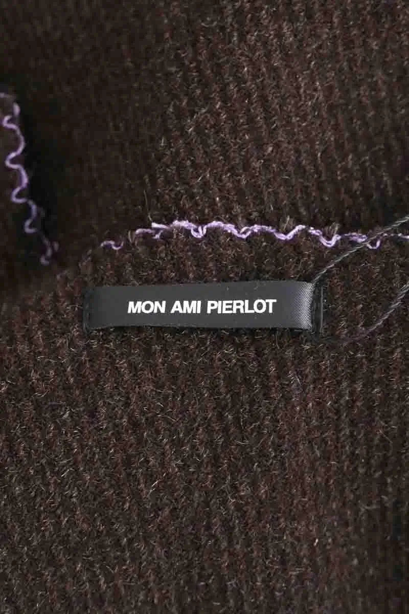 Poncho Claudie Pierlot Marron en Laine