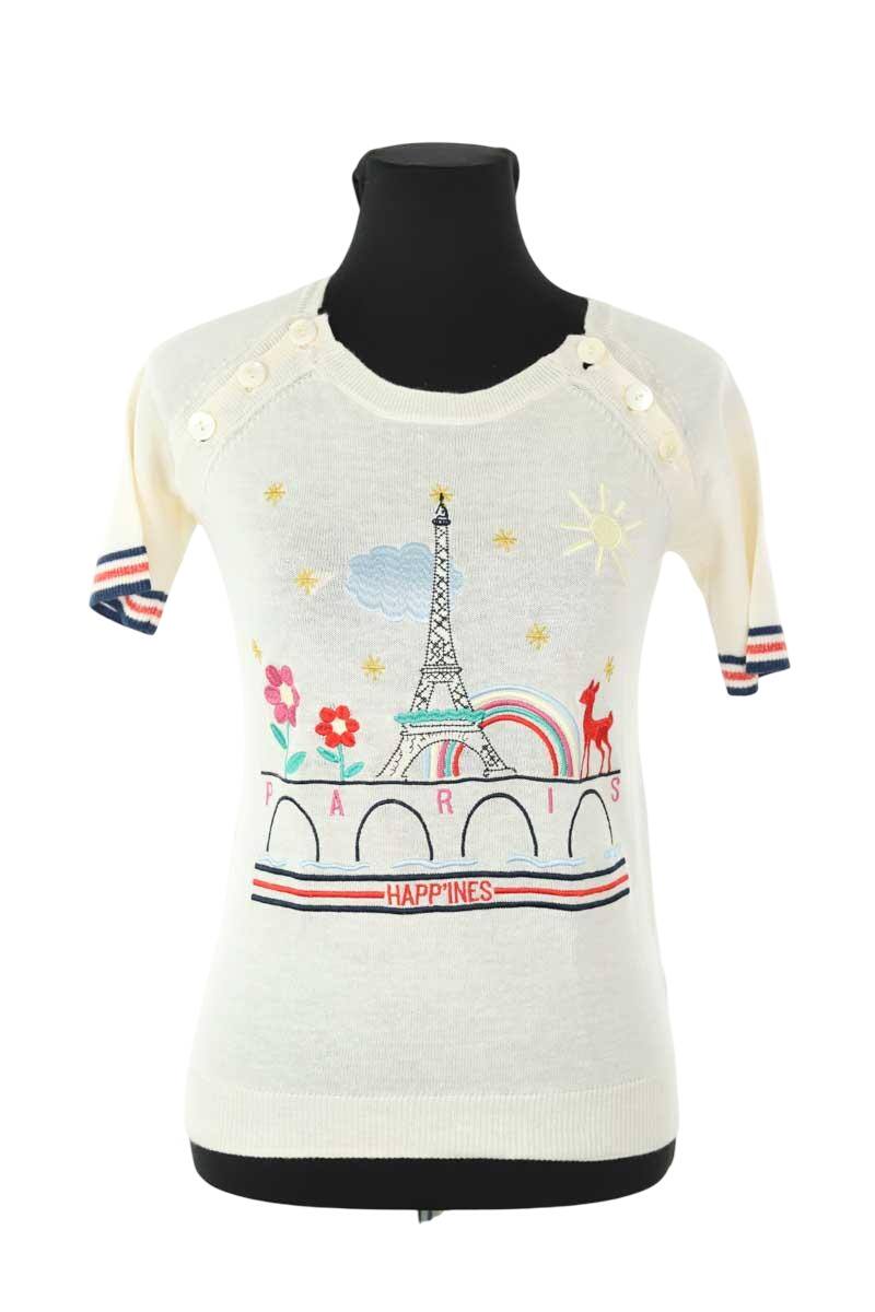 Top Ines de la Fressange  Blanc