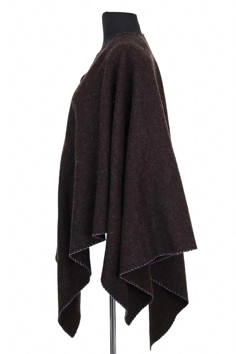 Poncho Claudie Pierlot Marron en Laine