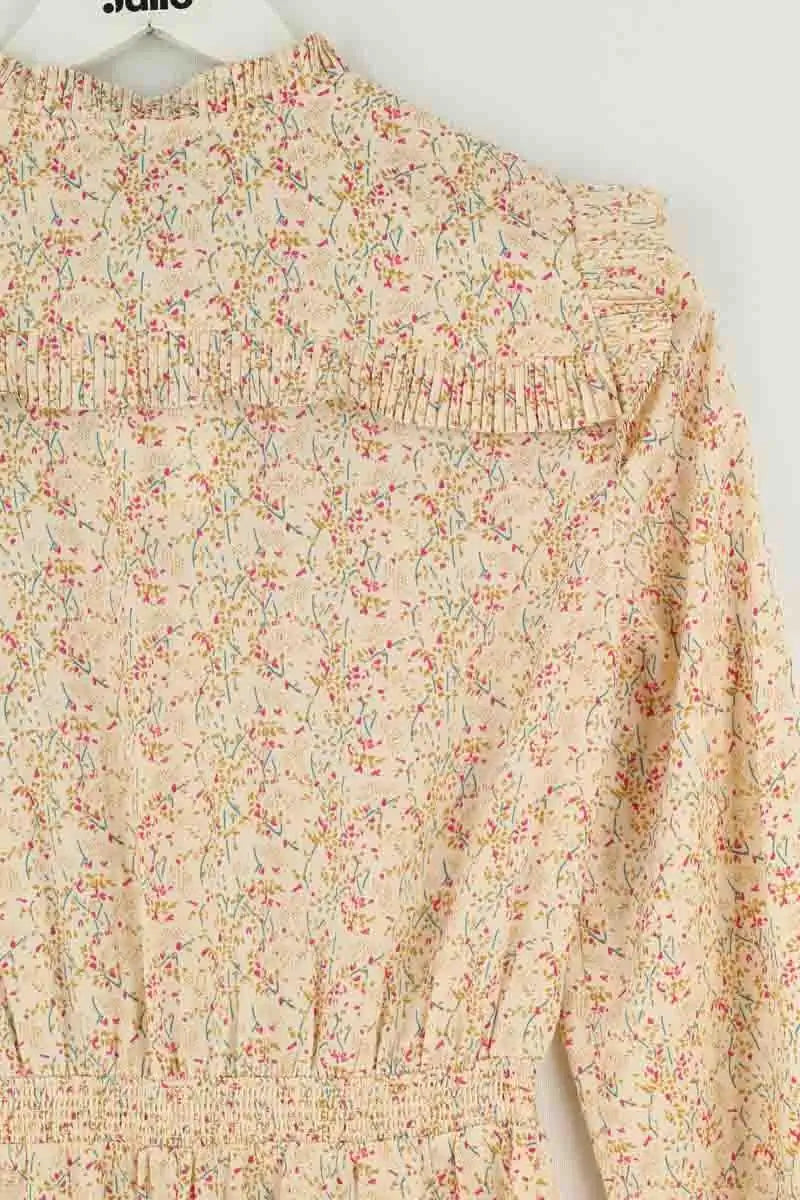 Robe Maje Beige en Synthétique