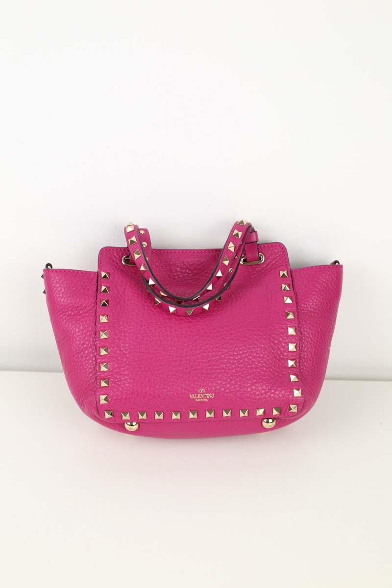 Sac Bandoulière Valentino Rockstud En Cuir - État Parfait - Taille Small - Cognac