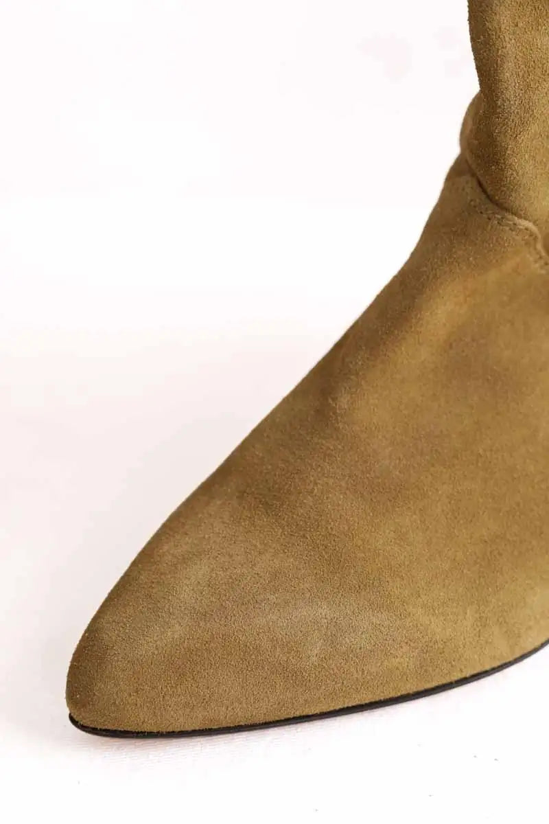 Bottes Isabel Marant Kaki en Cuir