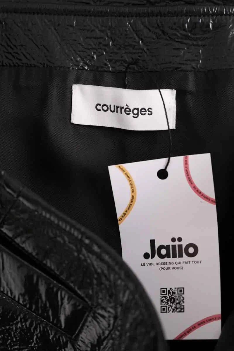 Jupe Courrèges Noir en Synthétique