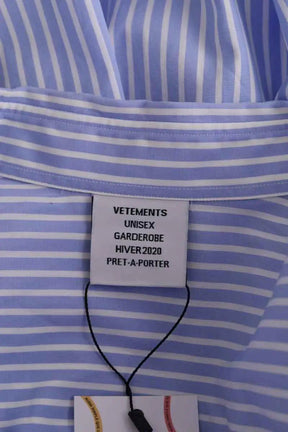 Chemise VETEMENTS Bleu en Coton