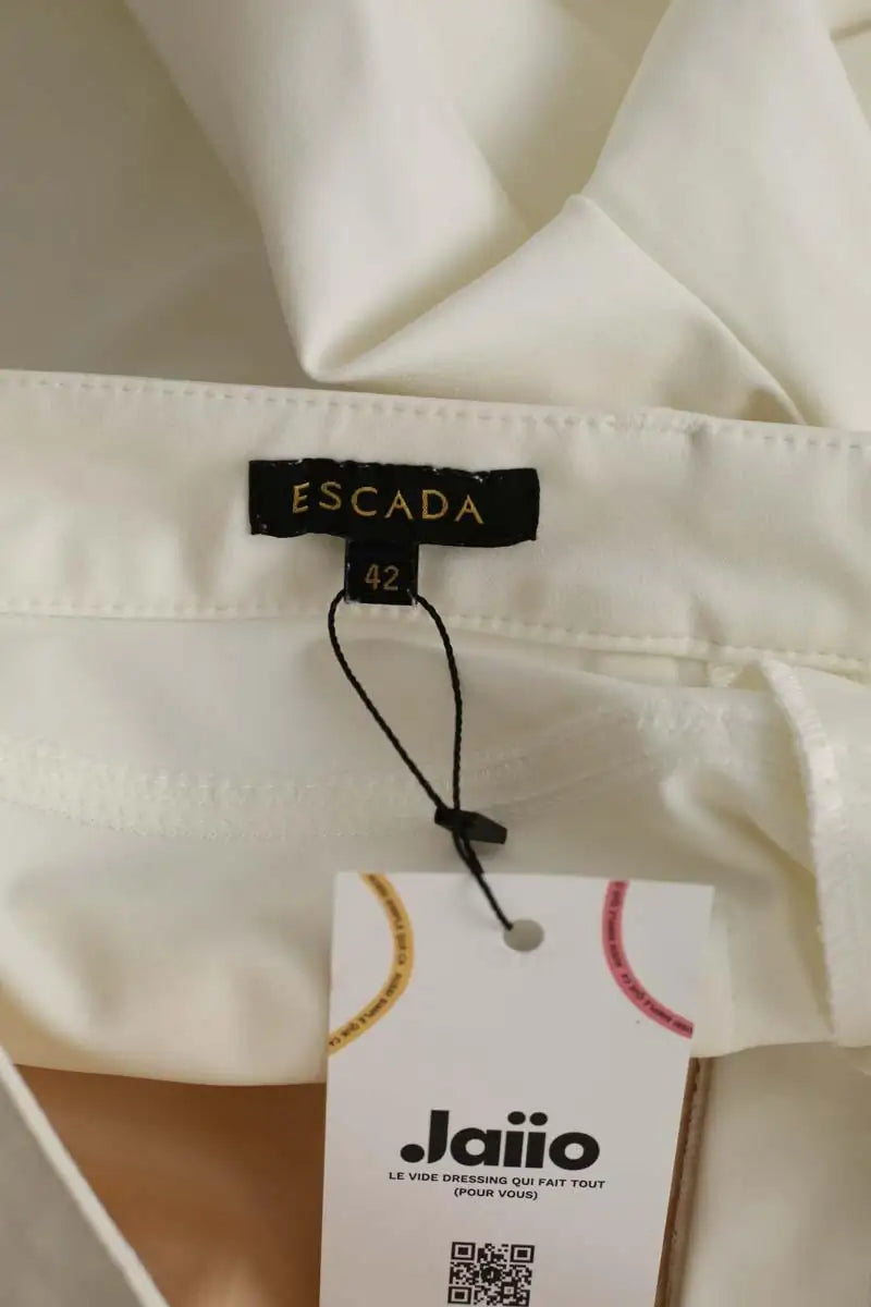 Pantalon droit Escada  Blanc