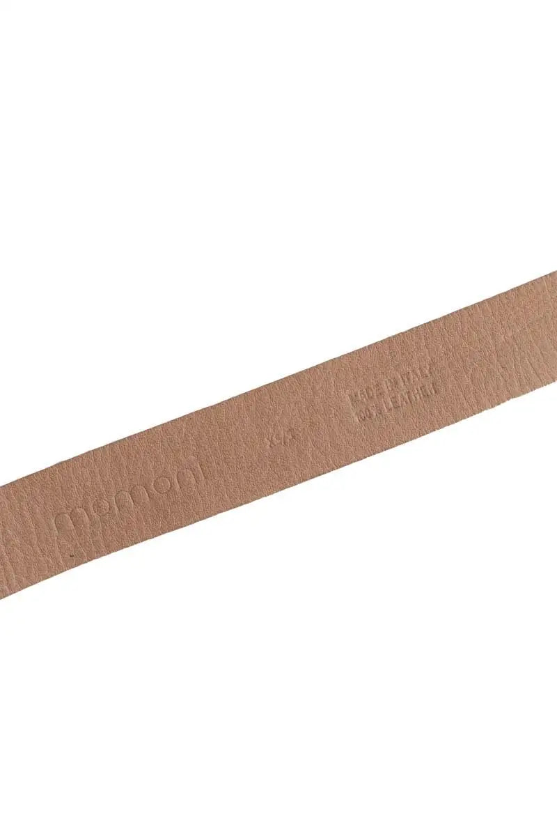 Ceinture en cuir Momoni Beige en Cuir