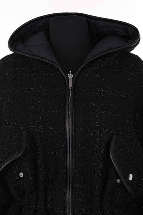 Manteau Maje Noir en Synthétique