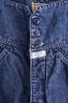 Jean Closed Bleu en Coton