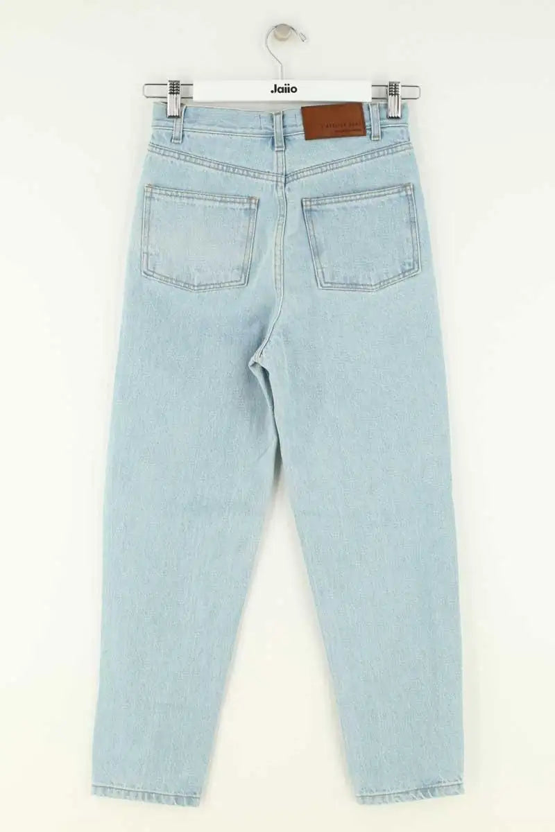 Jean droit Saaj Bleu en Coton
