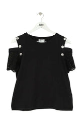T-shirt Claudie Pierlot Noir en Coton, taille M - Seconde Main