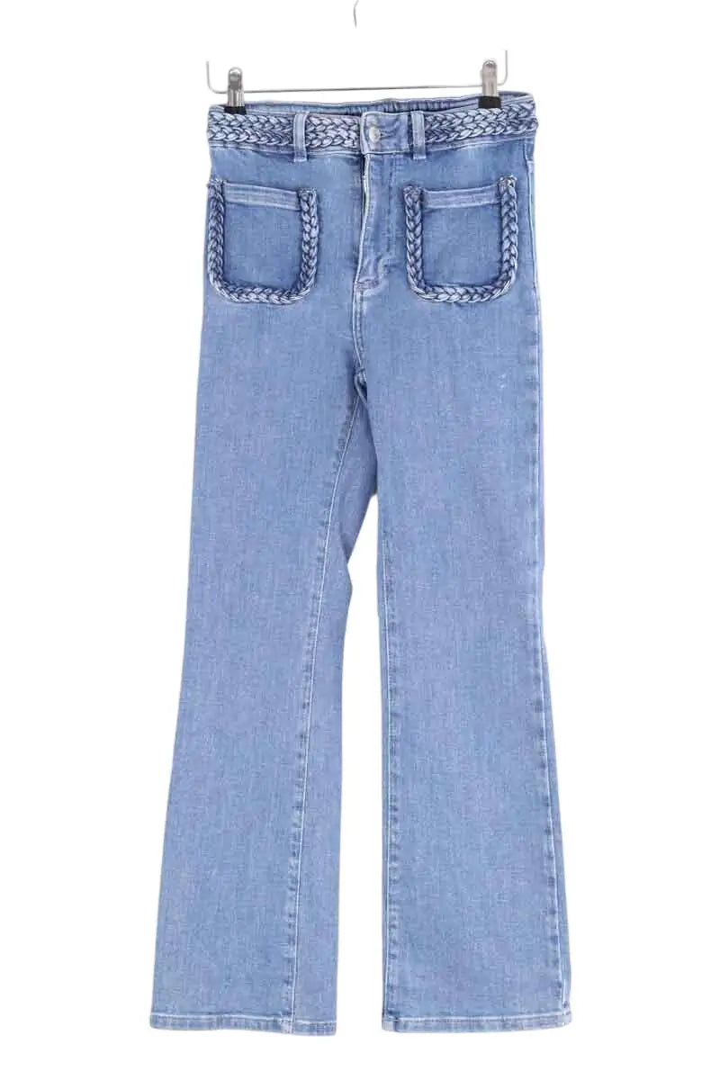 Jean bootcut Maje Bleu en Coton, taille XS - Seconde Main