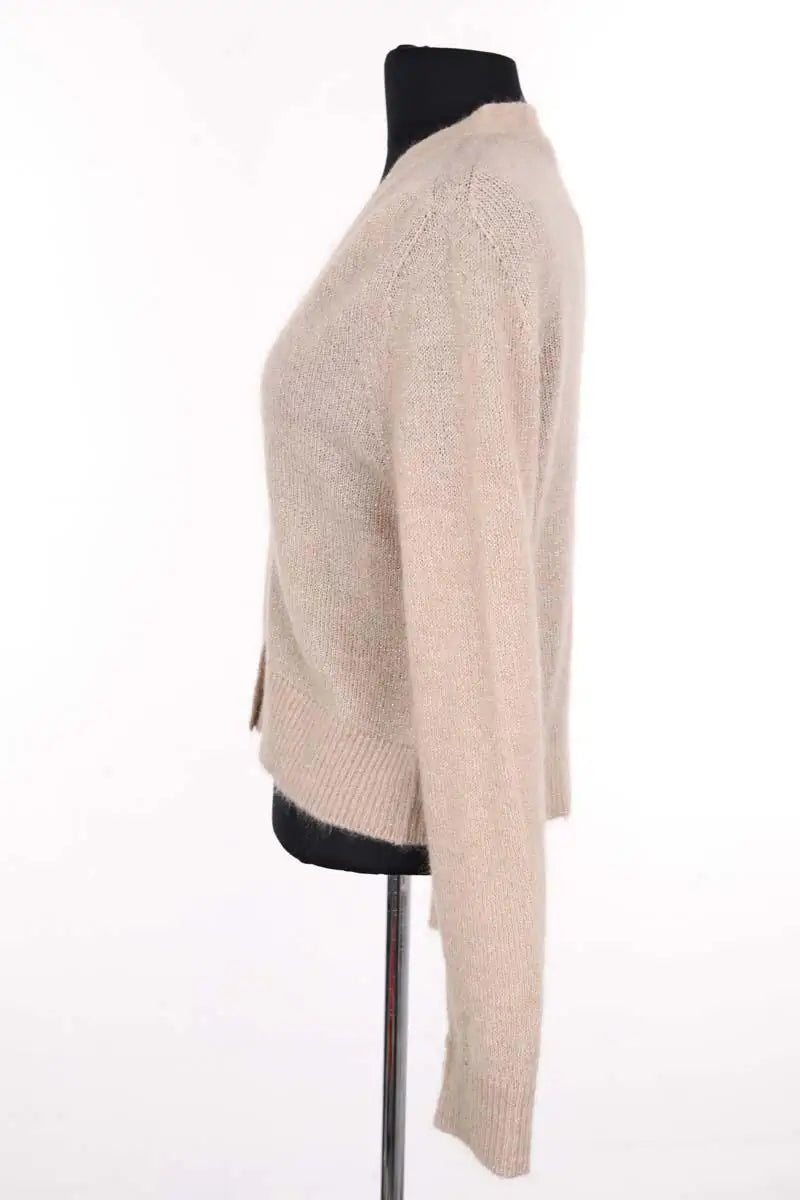 Cardigan Momoni Beige en Synthétique