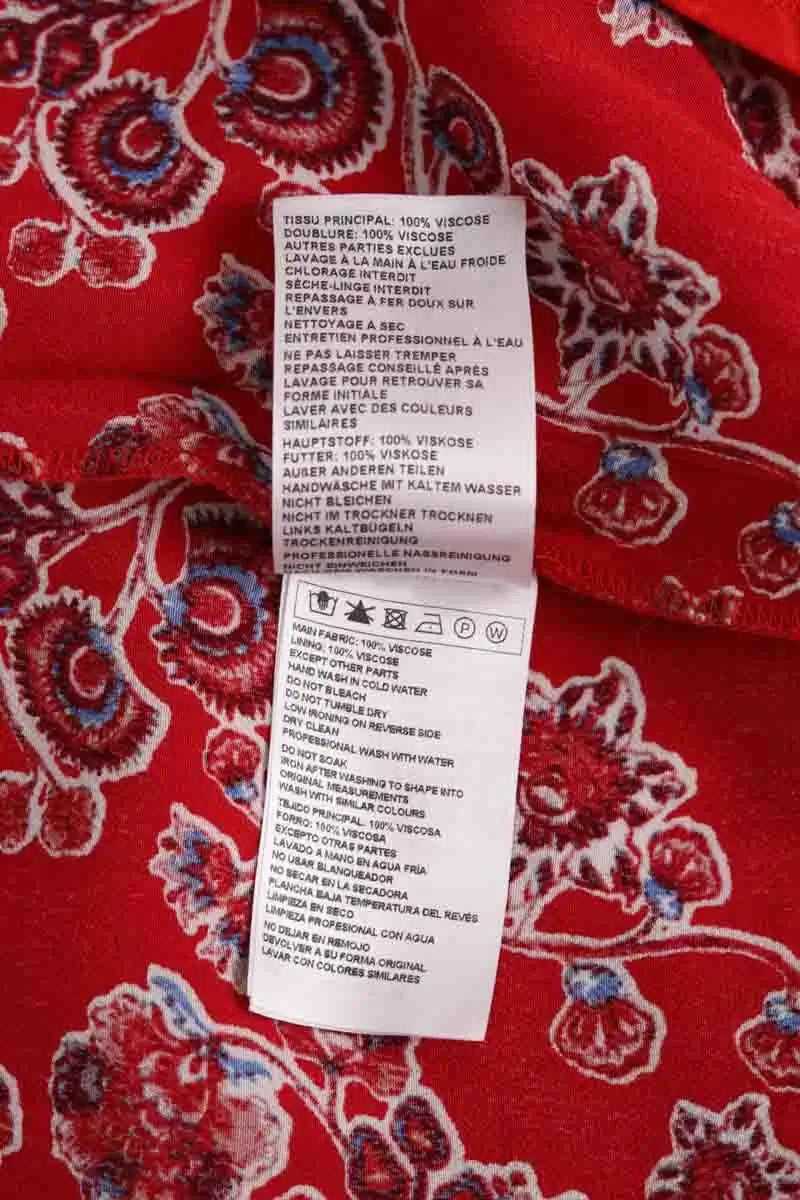 Jupe Ba&Sh Rouge en Viscose