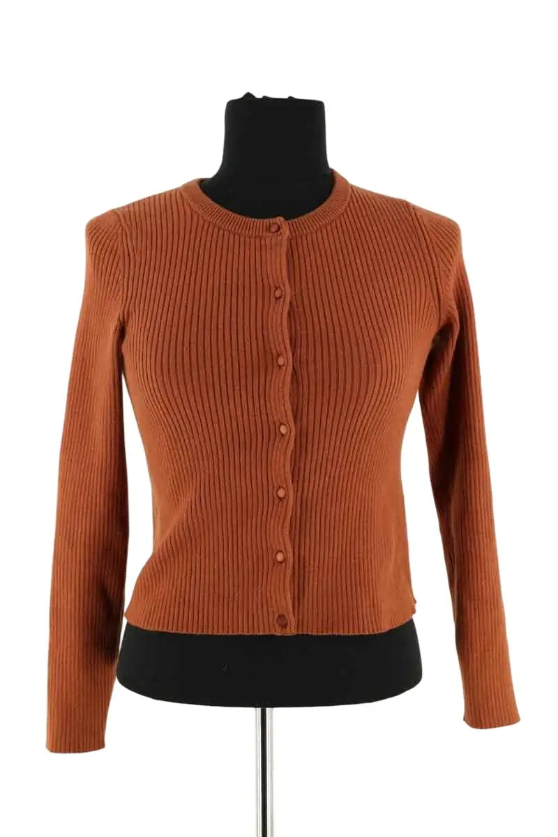 Cardigan Sézane Marron en Coton, taille S - Seconde Main
