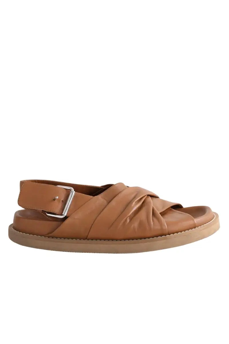 Sandales Joseph Camel en Cuir, taille 39 - Seconde Main