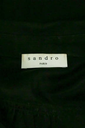 Robe Sandro Noir en Viscose