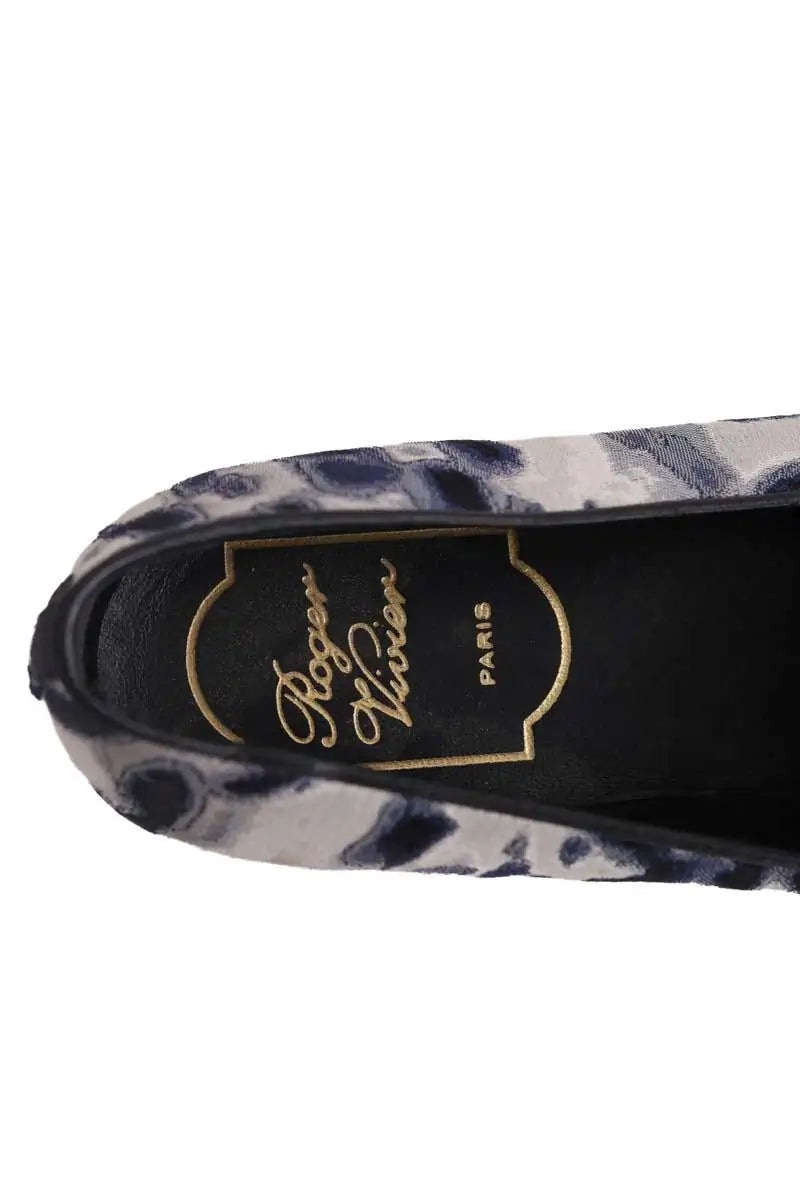 Ballerines Roger Vivier Bleu en Tissu