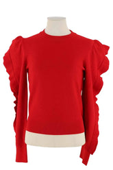 Pull Max Mara Rouge en Synthétique, taille M - Seconde Main