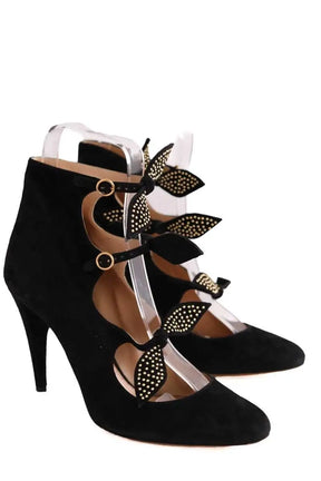 Talons Chloé Noir en Daim